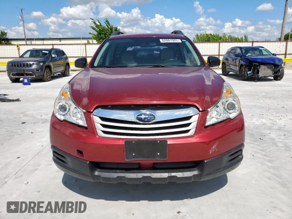 2011 Subaru Outback 2.5i with VIN 4S4BRCAC7B3326920, listed as a Copart auction lot 62001925 with 205,793 mi miles and Salvage title. Bid and sale history available at DreamBid. Image 5.