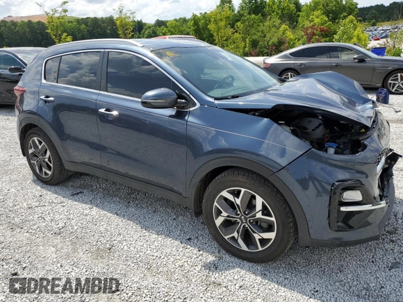 2021 Kia Sportage EX with VIN KNDPN3AC1M7891004, listed as a Copart auction lot 60195965 with 68,723 mi miles and Salvage title. Bid and sale history available at DreamBid. Image 4.