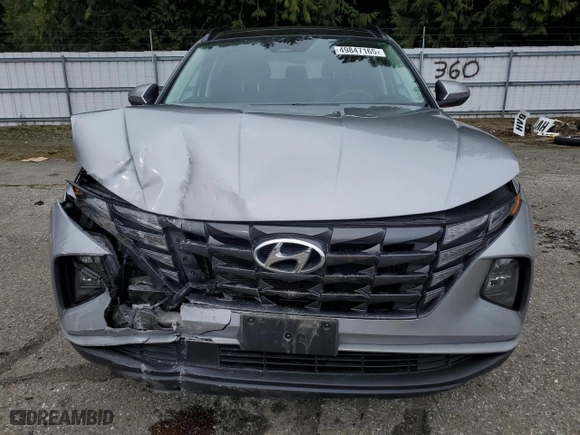 2022 Hyundai Tucson Hybrid SEL Convenience with VIN KM8JFCA18NU036476, listed as a Copart auction lot 49847165 with 49,247 mi miles and Salvage Title. Bid and sale history available at carsss.com. Image 5.
