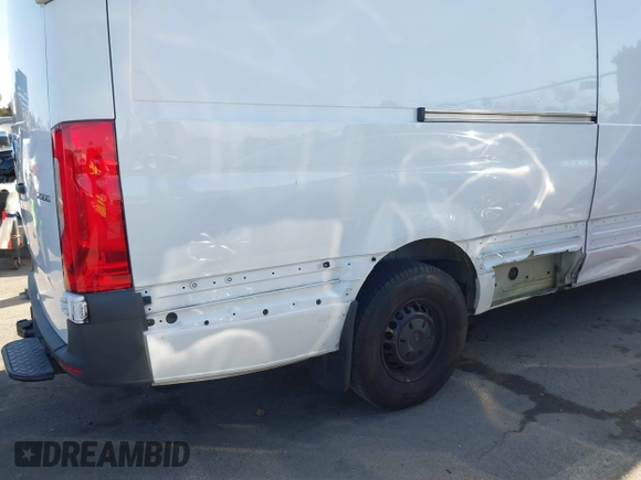 2023 Mercedes-Benz Sprinter Cargo with VIN W1Y4NCHY2PT151425, listed as a IAAI auction lot 41889490 with 27,563 mi miles. Bid and sale history available at carsss.com. Image 19.