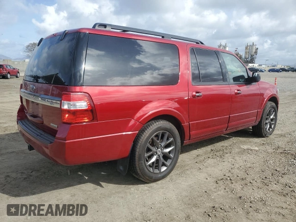 2017 Ford Expedition Max Limited with VIN 1FMJK2AT6HEA52150, listed as a Copart auction lot 51490995 with 91,112 mi miles and Salvage title. Bid and sale history available at DreamBid. Image 3.