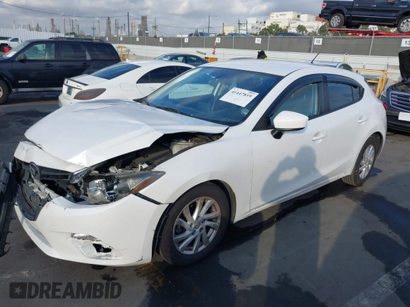 2015 Mazda 3 i Sport with VIN JM1BM1K78F1242096, listed as a IAAI auction lot 41447819 with 91,738 mi miles and . Bid and sale history available at DreamBid. Image 2.