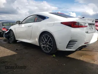 2015 Lexus RC 350 F Sport with VIN JTHHE5BC2F5009432, listed as a Copart auction lot 41744414 with 74,482 mi miles and . Bid and sale history available at DreamBid. Image 2.