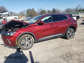 2021 Buick Envision Essence with VIN LRBFZNR41MD134077, listed as a Copart auction lot 45667315 with 16,815 mi miles and Salvage Title. Bid and sale history available at carsss.com. Image 1.