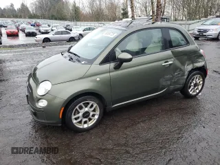 2012 FIAT 500 Pop with VIN 3C3CFFAR8CT360818, listed as a Copart auction lot 50354725 with 48,815 mi miles and Salvage Title. Bid and sale history available at carsss.com. Image 1.
