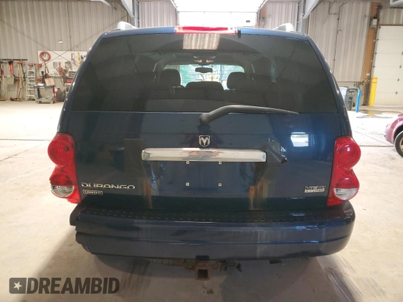 2006 Dodge Durango Limited z VIN 1D8HB58276F130901, wystawiony jako Copart lot #53711175 z przebiegiem 182 579 mil mil oraz Szkoda całkowita • Salvage title. Historia ofert i sprzedaży dostępna na DreamBid. Obrazek 6.