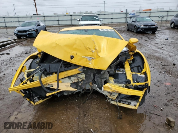 2004 Lamborghini Gallardo z VIN ZHWGU11S34LA01652, wystawiony jako Copart lot #49695214 z przebiegiem Nie podano mil oraz Szkoda całkowita • Salvage title. Historia ofert i sprzedaży dostępna na DreamBid. Obrazek 5.