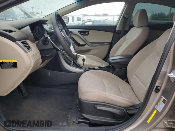 2014 Hyundai Elantra SE with VIN 5NPDH4AE1EH511187, listed as a Copart auction lot 80485734 with 121,115 mi miles and Salvage Title. Bid and sale history available at DreamBid. Image 7.