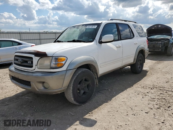 2003 Toyota Sequoia SR5 with VIN 5TDZT34A33S161107, listed as a Copart auction lot 55213875 with 263,032 mi miles and Clean Title. Bid and sale history available at DreamBid. Image 1.