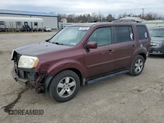 2009 Honda Pilot EX-L with VIN 5FNYF48639B022221, listed as a Copart auction lot 50955875 with 158,477 mi miles and Salvage Title. Bid and sale history available at carsss.com. Image 1.