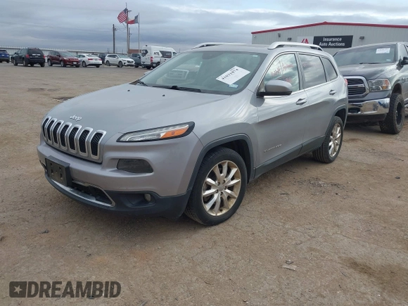 2014 Jeep Cherokee Limited with VIN 1C4PJLDB2EW160202, listed as a IAAI auction lot 41031874 with 168,181 mi miles. Bid and sale history available at carsss.com. Image 2.