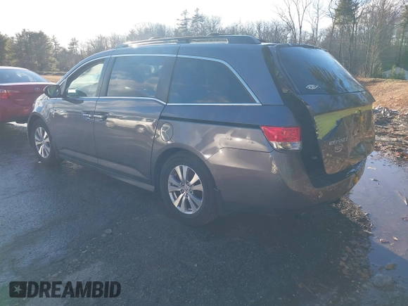 2014 Honda Odyssey EX-L z VIN 5FNRL5H67EB009341, wystawiony jako IAAI lot #41197966 z przebiegiem 172 631 mil mil oraz . Historia ofert i sprzedaży dostępna na DreamBid. Obrazek 3.