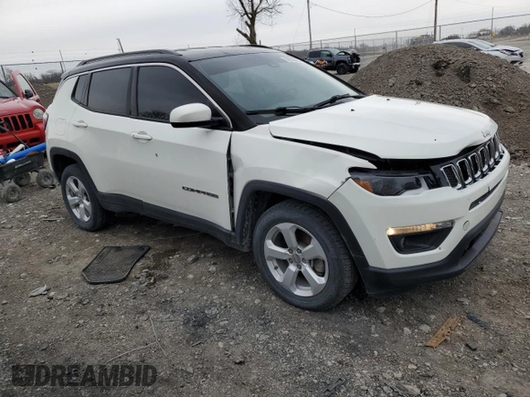 2018 Jeep Compass Latitude with VIN 3C4NJDBBXJT373401, listed as a Copart auction lot 50025585 with 125,182 mi miles and Salvage title. Bid and sale history available at DreamBid. Image 4.