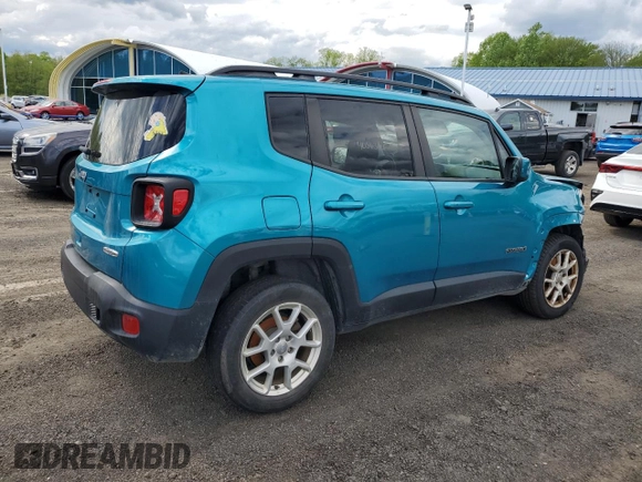 2021 Jeep Renegade Latitude with VIN ZACNJDBB7MPM43901, listed as a Copart auction lot 56366625 with 81,171 mi miles and Clean Title. Bid and sale history available at DreamBid. Image 3.