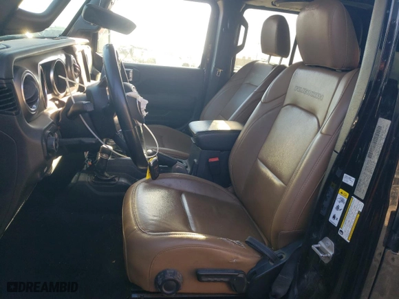 2020 Jeep Gladiator Rubicon with VIN 1C6JJTBG8LL101214, listed as a Copart auction lot 86914174 with 0 mi miles and Salvage Title. Bid and sale history available at carsss.com. Image 7.