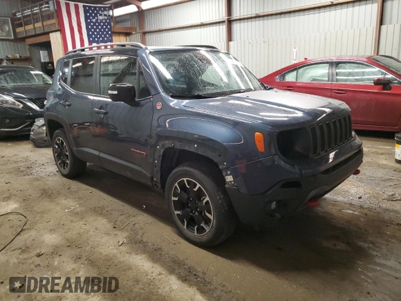 2023 Jeep Renegade Trailhawk with VIN ZACNJDC12PPP20500, listed as a Copart auction lot 46687875 with 50,607 mi miles and Salvage title. Bid and sale history available at DreamBid. Image 4.