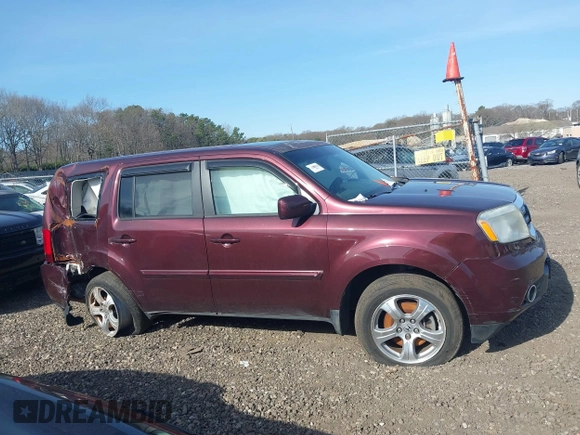 2013 Honda Pilot EX-L with VIN 5FNYF4H76DB026426, listed as a IAAI auction lot 41917433 with Not Provided miles and . Bid and sale history available at carsss.com. Image 12.