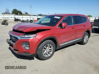 2019 Hyundai Santa Fe SE z VIN 5NMS2CAD1KH032125, wystawiony jako Copart lot #53326335 z przebiegiem 85 596 mil mil oraz Szkoda całkowita • Salvage title. Historia ofert i sprzedaży dostępna na DreamBid. Obrazek 1.