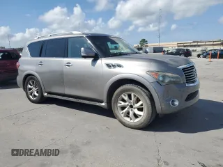 2011 Infiniti QX56 7-passenger with VIN JN8AZ2NF5B9504257, listed as a Copart auction lot 79693794 with 178,486 mi miles and Clean Title. Bid and sale history available at carsss.com. Image 4.