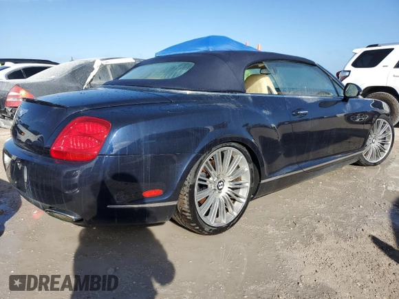 2010 Bentley Continental GT with VIN SCBDP3ZA5AC062877, listed as a Copart auction lot 74904174 with 22,754 mi miles and Non Repairable. Bid and sale history available at DreamBid. Image 3.
