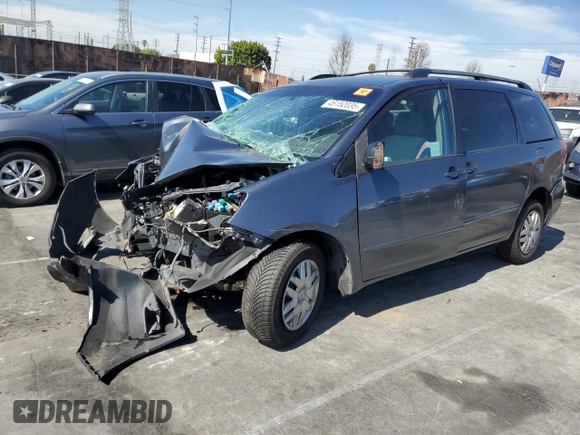2008 Toyota Sienna CE with VIN 5TDZK23C68S199597, listed as a Copart auction lot 46152035 with Not Provided miles and Salvage Title. Bid and sale history available at DreamBid. Image 1.