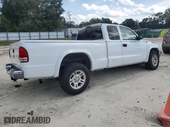 2003 Dodge Dakota SLT with VIN 1D7HL42XX3S333865, listed as a Copart auction lot 73509404 with 123,515 mi miles and Salvage Title. Bid and sale history available at carsss.com. Image 3.