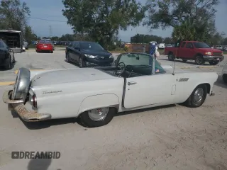 1956 Ford Thunderbird with VIN P6FH263430, listed as a Copart auction lot 75977804 with 52,420 mi miles and Salvage Title. Bid and sale history available at DreamBid. Image 3.