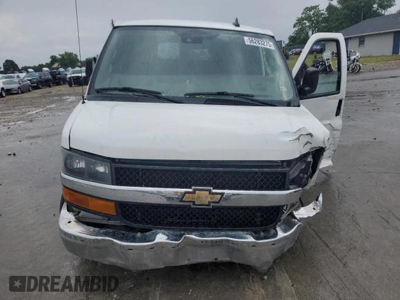 2020 Chevrolet Express Passenger LT with VIN 1GAZGPFG5L1188604, listed as a Copart auction lot 56283275 with 103,635 mi miles and Salvage title. Bid and sale history available at DreamBid. Image 5.