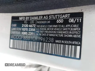 2012 Mercedes-Benz C 300 Sport z VIN WDDGF8BB1CR196238, wystawiony jako IAAI lot #42488861 z przebiegiem 111 877 mil mil oraz . Historia ofert i sprzedaży dostępna na DreamBid. Obrazek 9.