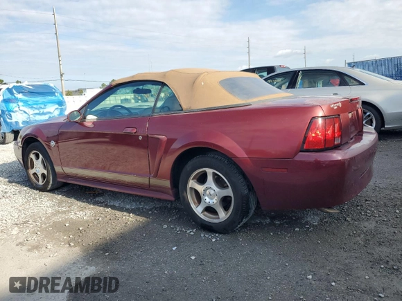 2004 Ford Mustang Deluxe with VIN 1FAFP44484F109180, listed as a Copart auction lot 53024575 with 117,917 mi miles and Salvage Title. Bid and sale history available at carsss.com. Image 2.