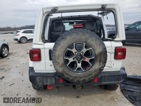 2019 Jeep Wrangler Unlimited Rubicon with VIN 1C4HJXFG3KW640345, listed as a Copart auction lot 50764465 with 131,618 mi miles and Clean title. Bid and sale history available at DreamBid. Image 6.