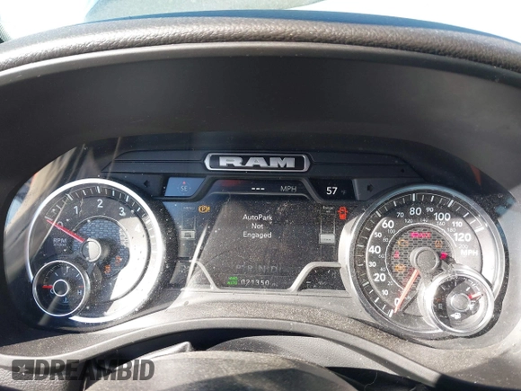 2022 Ram 1500 Big Horn with VIN 1C6RRFFG3NN427016, listed as a IAAI auction lot 41456388 with 21,350 mi miles. Bid and sale history available at carsss.com. Image 7.