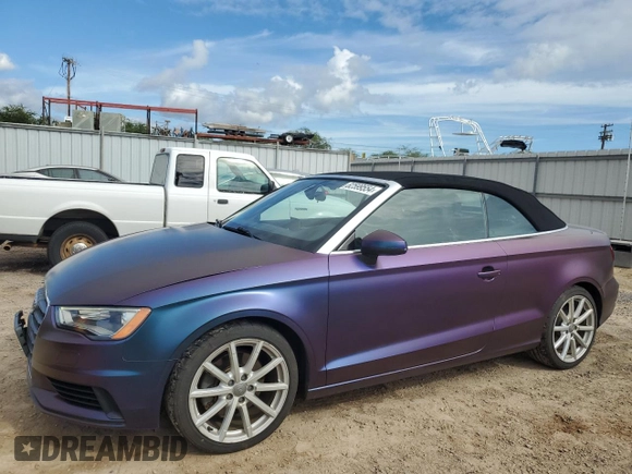 2015 Audi A3 Premium Plus z VIN WAU3FLFF8F1135977, wystawiony jako Copart lot #82599554 z przebiegiem 74 641 mil mil oraz Szkoda całkowita • Salvage title. Historia ofert i sprzedaży dostępna na DreamBid. Obrazek 1.