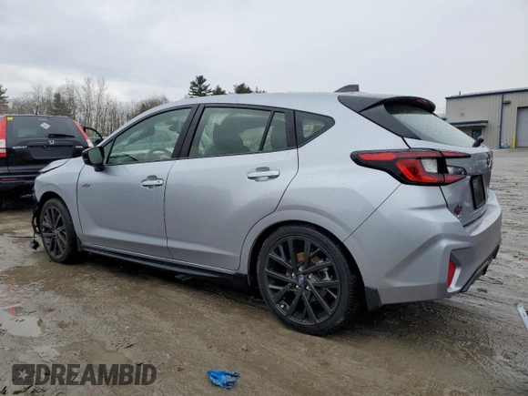 2024 Subaru Impreza RS with VIN JF1GUHHC1R8857934, listed as a Copart auction lot 47049475 with 1,845 mi miles and Salvage Title. Bid and sale history available at carsss.com. Image 2.