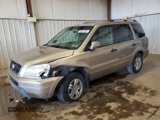 2005 Honda Pilot EX-L with VIN 2HKYF18795H558237, listed as a Copart auction lot 59052885 with 143,753 mi miles and Salvage title. Bid and sale history available at DreamBid. Image 1.