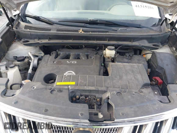 2009 Nissan Murano S with VIN JN8AZ18W69W113832, listed as a IAAI auction lot 41315201 with Not Provided miles and . Bid and sale history available at DreamBid. Image 10.