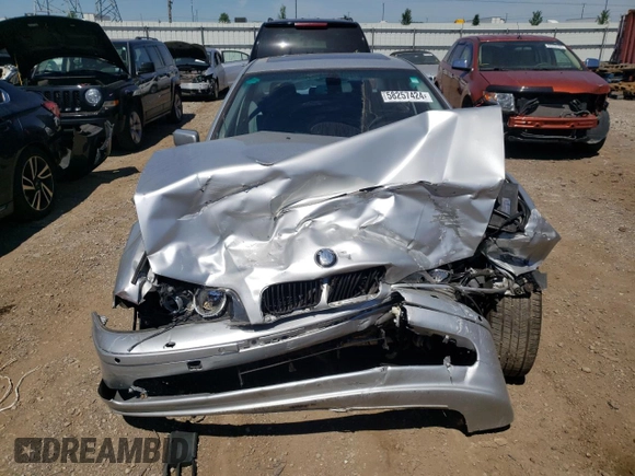 2002 BMW 5 Series 530iA with VIN WBADT63482CH99957, listed as a Copart auction lot 58257424 with 156,747 mi miles and Salvage Title. Bid and sale history available at carsss.com. Image 5.