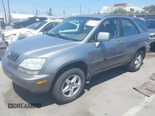 2001 Lexus RX 300 with VIN JTJGF10U810113697, listed as a IAAI auction lot 42215644 with 221,419 mi miles and . Bid and sale history available at DreamBid. Image 2.