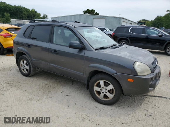 2007 Hyundai Tucson GLS with VIN KM8JM12B27U515691, listed as a Copart auction lot 68236814 with 120,898 mi miles and Salvage Title. Bid and sale history available at carsss.com. Image 4.