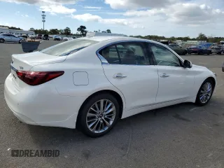 2024 Infiniti Q50 Luxe with VIN JN1EV7BR3RM631281, listed as a Copart auction lot 72021944 with 3,994 mi miles and Salvage Title. Bid and sale history available at DreamBid. Image 3.