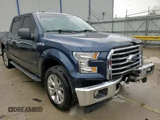 2017 Ford F-150 XL with VIN 1FTEW1EP2HFB80607, listed as a Copart auction lot 53311155 with 55,378 mi miles and Salvage title. Bid and sale history available at DreamBid. Image 13.