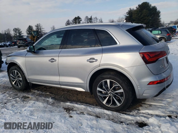 2021 Audi Q5 Prestige with VIN WA1CAAFY0M2108510, listed as a Copart auction lot 89382125 with 9,187 mi miles and Salvage Title. Bid and sale history available at carsss.com. Image 2.