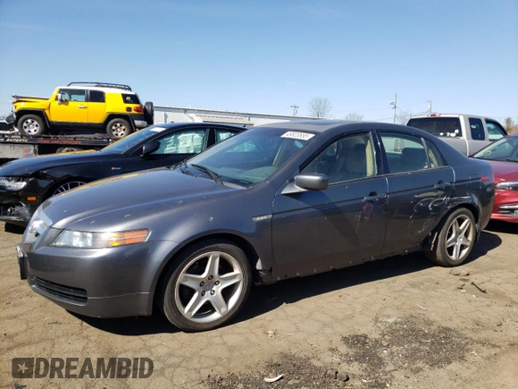 2005 Acura TL with VIN 19UUA66235A000751, listed as a Copart auction lot 49823555 with 151,764 mi miles and Salvage Title. Bid and sale history available at carsss.com. Image 1.