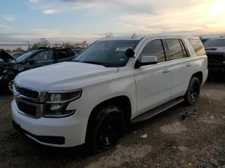 2019 Chevrolet Tahoe Commercial with VIN 1GNLCDEC2KR241479, listed as a Copart auction lot 83676744 with 104,092 mi miles and Salvage title. Bid and sale history available at DreamBid. Image 1.