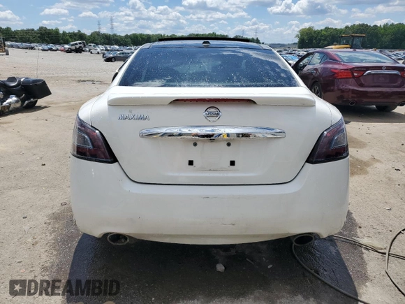 2012 Nissan Maxima SV with VIN 1N4AA5AP3CC861305, listed as a Copart auction lot 54036824 with Not provided miles and Non repairable. Bid and sale history available at DreamBid. Image 6.
