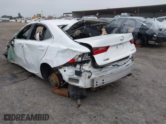 2016 Lexus IS 350 with VIN JTHBE1D28G5025798, listed as a IAAI auction lot 41140187 with Not Provided miles. Bid and sale history available at carsss.com. Image 3.