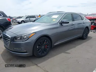 2017 Genesis G80 3.8L with VIN KMHGN4JE2HU167543, listed as a IAAI auction lot 42248719 with 82,574 mi miles and . Bid and sale history available at DreamBid. Image 2.