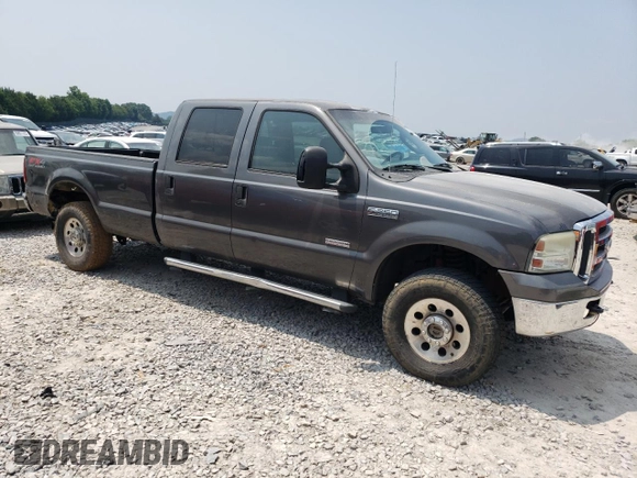 2005 Ford F-250 XL with VIN 1FTSW21P55EA70134, listed as a Copart auction lot 59509155 with 210,758 mi miles and Salvage title. Bid and sale history available at DreamBid. Image 4.