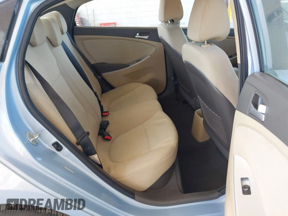 2013 Hyundai Accent GLS with VIN KMHCT4AE9DU556629, listed as a IAAI auction lot 42107644 with 152,274 mi miles. Bid and sale history available at carsss.com. Image 8.