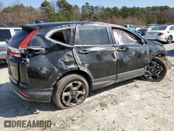2017 Honda CR-V EX-L with VIN 2HKRW2H85HH630445, listed as a Copart auction lot 47944955 with 125,800 mi miles and Salvage Title. Bid and sale history available at carsss.com. Image 3.